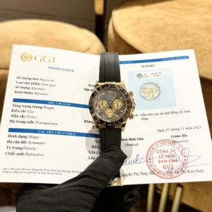 Đồng Hồ Rolex Daytona Mặt Xà Cừ Tím Cọc Moissanite Nhà Máy BT 40mm (1)