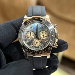 Đồng Hồ Rolex Daytona Mặt Xà Cừ Tím Cọc Moissanite Nhà Máy BT 40mm (1)