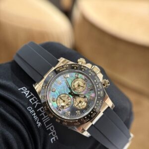 Đồng Hồ Rolex Daytona Mặt Xà Cừ Tím Cọc Moissanite Nhà Máy BT 40mm (1)