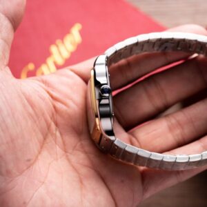 Đồng Hồ Cartier Santos Replica 11 Nữ Màu Demi Nhà Máy BV 35 (9)