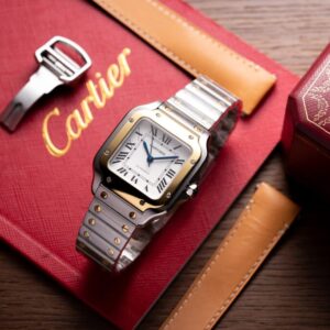 Đồng Hồ Cartier Santos Replica 11 Nữ Màu Demi Nhà Máy BV 35 (9)