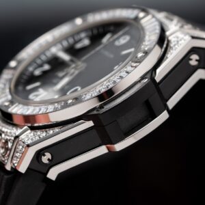 Đồng Hồ Hublot Big Bang One Click Đính Đá Rep 11 Màu Đen 39mm (1)