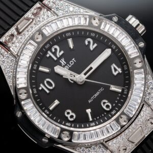 Đồng Hồ Hublot Big Bang One Click Đính Đá Rep 11 Màu Đen 39mm (1)