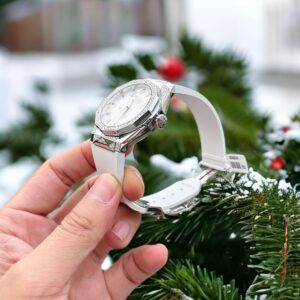 Đồng Hồ Hublot Orlinski Đính Moissanite Demi Màu Trắng 40mm (3)