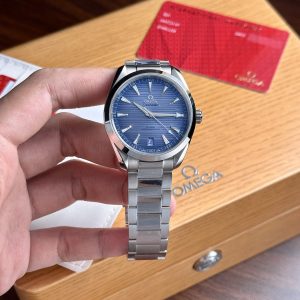 Đồng Hồ Omega Seamaster Replica Cao Cấp Ice Blue Dial Nhà Máy VS 41mm (4)