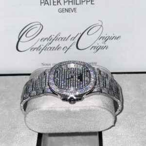Đồng Hồ Patek Philippe Nautilus 5719 Full Kim Cương Moissanite Replica 11 40mm (2)