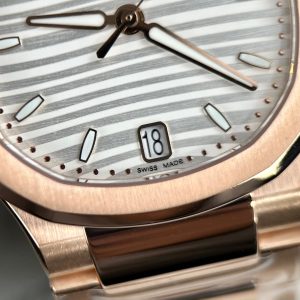 Đồng Hồ Patek Philippe Nautilus 7118 Bọc Vàng Mặt Trắng Nhà Máy 3K (5)