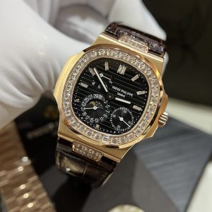 Đồng Hồ Patek Philippe Replica 11 Nautilus 5724R Mặt Xám 3 Dây 40mm (8)
