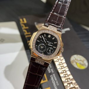 Đồng Hồ Patek Philippe Replica 11 Nautilus 5724R Mặt Xám 3 Dây 40mm (8)