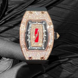 Đồng Hồ Richard Mille RM007 Bọc Vàng Hồng Đính Full Kim Cương Tự Nhiên 36mm (6)