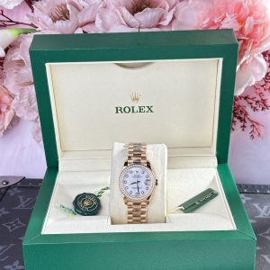 Đồng Hồ Rolex DateJust 278285 Replica 11 Nữ Đính Đá Swarovski 31mm (2)