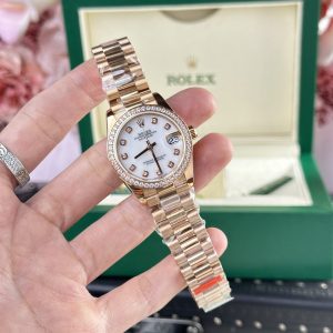 Đồng Hồ Rolex DateJust 278285 Replica 11 Nữ Đính Đá Swarovski 31mm (2)