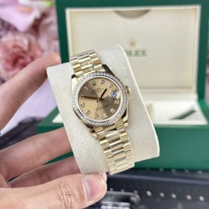 Đồng Hồ Rolex DateJust 278288 Replica 11 Nữ Mặt Số Champagne 31mm (1)