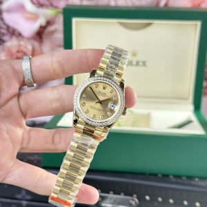 Đồng Hồ Rolex DateJust 278288 Replica 11 Nữ Mặt Số Champagne 31mm (1)