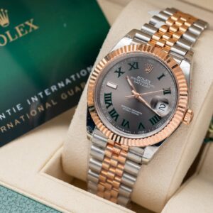 Đồng Hồ Rolex DateJust Bọc Vàng Hồng Mặt Wimbledon GM Factory 36mm (2)