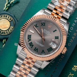 Đồng Hồ Rolex DateJust Bọc Vàng Hồng Mặt Wimbledon GM Factory 36mm (2)