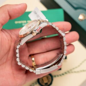 Đồng Hồ Rolex DateJust Mặt Xà Cừ Bọc Vàng Thật Nhà Máy GM 36mm (4)