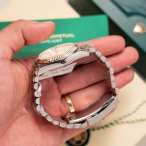 Đồng Hồ Rolex DateJust Mặt Xà Cừ Bọc Vàng Thật Nhà Máy GM 36mm (4)