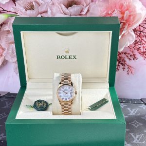 Đồng Hồ Rolex Datejust 278275 Replica 11 Nữ Mặt Khảm Xà Cừ 31mm (2)