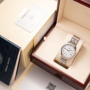 Đồng Hồ Longines Lyre Replica Cao Cấp L4.961.4.11.6 Màu Trắng (8)