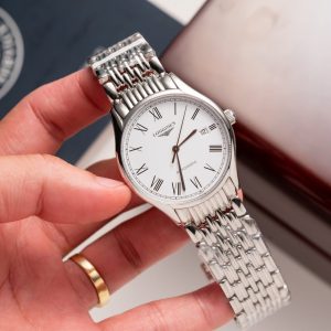 Đồng Hồ Longines Lyre Replica Cao Cấp L4.961.4.11.6 Màu Trắng (8)
