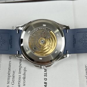 Đồng Hồ Patek Philippe 5168G Đính Moissanite Baguette Blue 42mm (9)
