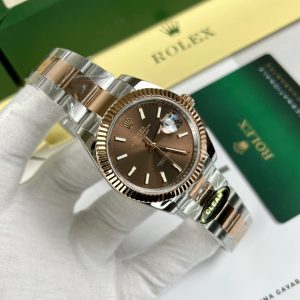 Đồng Hồ Rolex DateJust 126331 Rep 11 Dây Oyster Mặt Nâu Clean 41mm (4)
