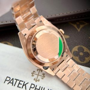 Đồng Hồ Rolex Day-Date Bọc Vàng Độ Moissanite Mặt Nham Thạch GS 158Grams 40mm (8)