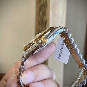 Đồng Hồ Rolex Day-Date Chế Tác Bọc Vàng Thật Mặt Vi Tính 40mm (1)