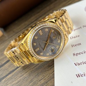 Đồng Hồ Rolex Day-Date Replica 11 Mặt Thiên Thạch Đính Đá RA 36mm (1)
