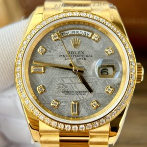 Đồng Hồ Rolex Day-Date Replica 11 Mặt Thiên Thạch Đính Đá RA 36mm (1)