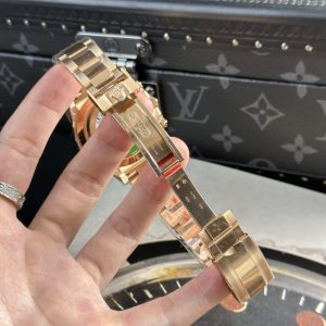 Đồng Hồ Rolex Daytona 116505 Vàng Hồng Cọc Số Đính Đá Nhà Máy Clean 40mm (10)