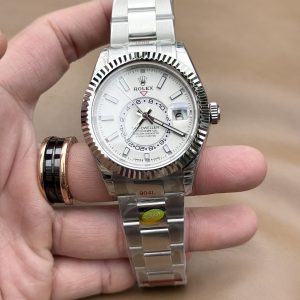 Đồng Hồ Rolex Replica Cao Cấp Sky Dweller 326934 Mặt Trắng 42mm (2)