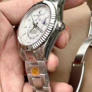 Đồng Hồ Rolex Replica Cao Cấp Sky Dweller 326934 Mặt Trắng 42mm (2)