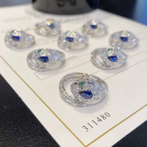 Nhẫn Bvlgari Chế Tác Vàng Trắng Kim Cương Đá Quý Tự Nhiên (7)