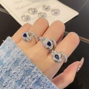 Nhẫn Bvlgari Chế Tác Vàng Trắng Kim Cương Đá Quý Tự Nhiên (7)