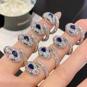 Nhẫn Bvlgari Chế Tác Vàng Trắng Kim Cương Đá Quý Tự Nhiên (7)