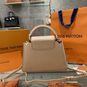 Túi Louis Vuitton LV Capuchines Da Taurillon Like Auth 27cm (9)