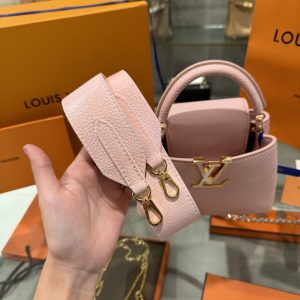 Túi Louis Vuitton LV Capucines Mini Màu Hồng Like Auth (3)