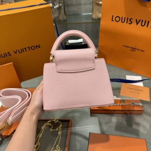 Túi Louis Vuitton LV Capucines Mini Màu Hồng Like Auth (3)