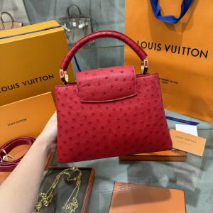Túi Xách Louis Vuitton LV Capucines Da Đà Điểu Nhập Khẩu VVIP 27cm (6)