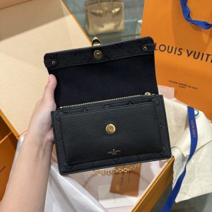 Túi Xách Louis Vuitton Vavin Chain Wallet Siêu Cấp Màu Đen 19cm (7)