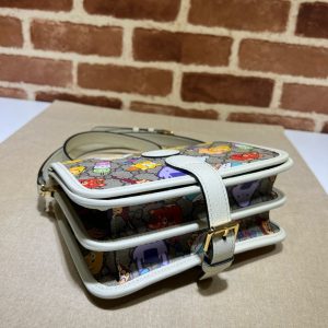 Túi Gucci Interlocking G Animal Printed Mini Carnation Shoulder Bag (9)
