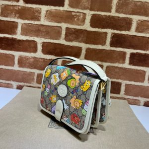 Túi Gucci Interlocking G Animal Printed Mini Carnation Shoulder Bag (9)