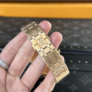 Đồng Hồ Audemars Piguet Replica 11 Royal Oak 15400OR Mặt Đen 41mm (9)