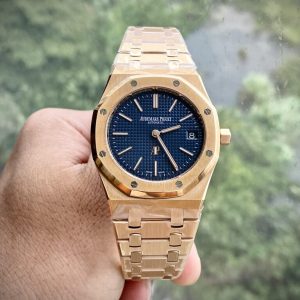 Đồng Hồ Audemars Piguet Royal Oak 15202OR Jumbo Mặt Xanh Blue ZF 39mm (1)