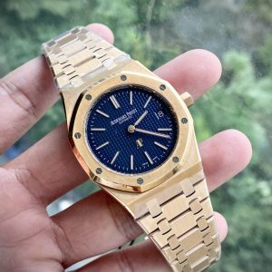 Đồng Hồ Audemars Piguet Royal Oak 15202OR Jumbo Mặt Xanh Blue ZF 39mm (1)