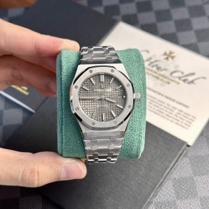 Đồng Hồ Audemars Piguet Royal Oak 15450ST Replica 11 Mặt Xám APS 37mm (1)
