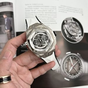 Đồng Hồ Hublot Big Bang Sang Bleu II Titanium Màu Trắng Blue BBF 45mm (1)