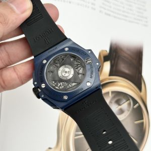 Đồng Hồ Hublot Nam Rep 11 Big Bang Sang Bleu II Gốm Xanh BBF